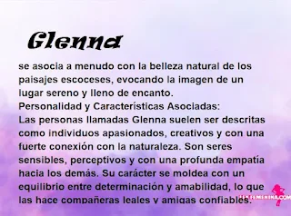 significado del nombre Glenna