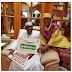 President Buhari Jokes Around with Wife, Aisha in Aso Rock (Photo)