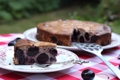 gateau restes de pain cerises