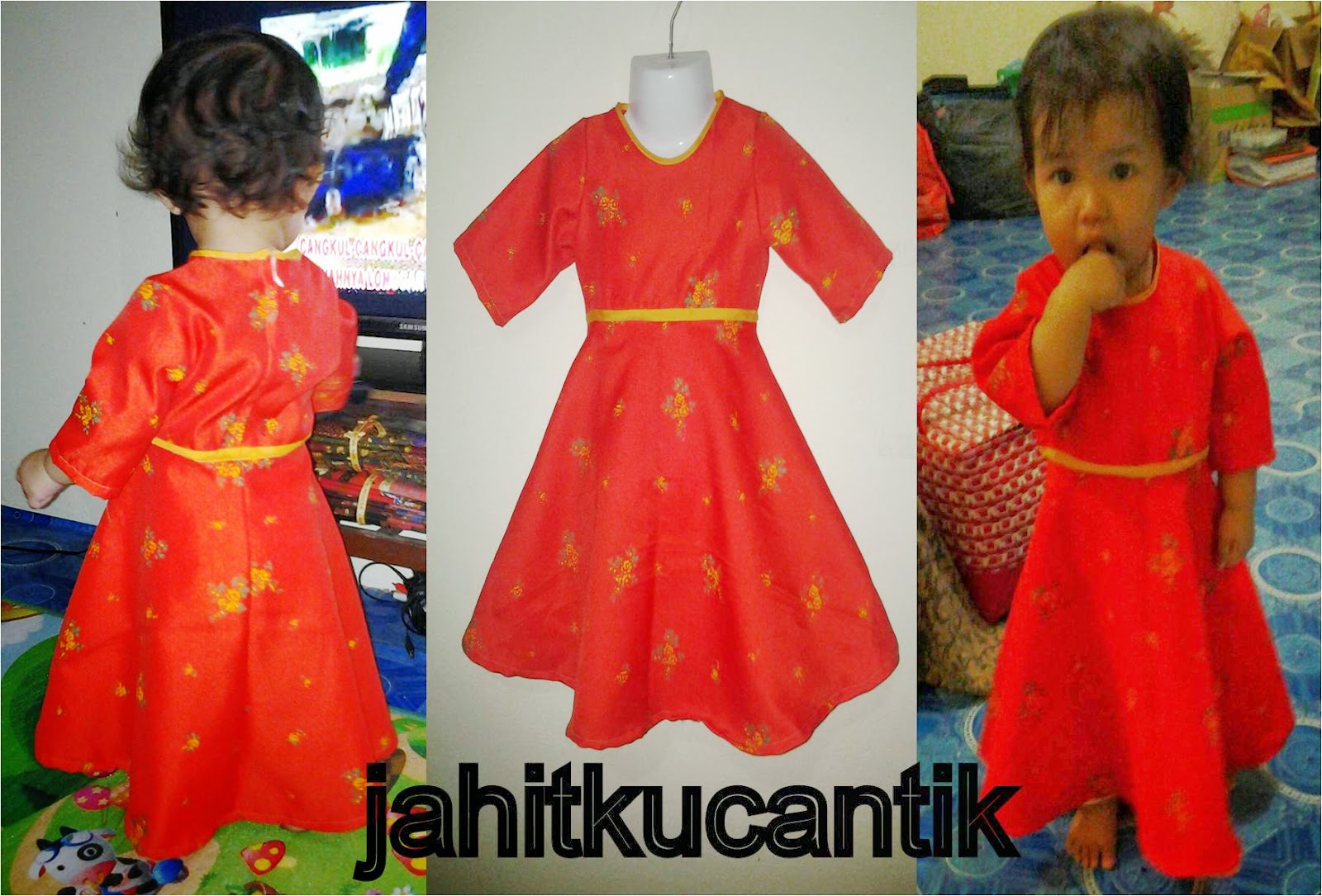 JAHITKU CANTIK GAUN  DAN MAXI DRESS KANAK KANAK 