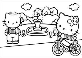  Sketsa mewarnai gambar hello kitty Dunia Putra Putri