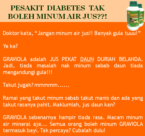 Jus Daun Durian Belanda Rawat Kanser dan Sakit Kronik 
