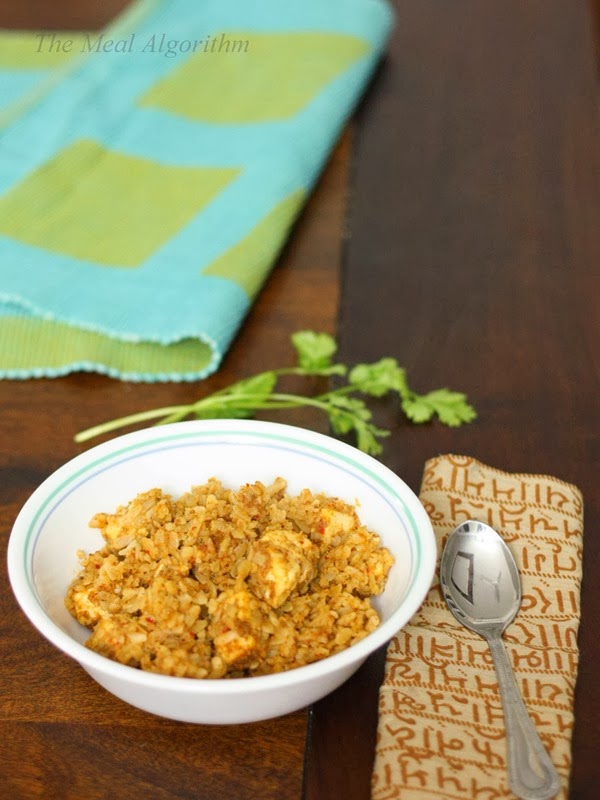 Thai curry flavored Poha