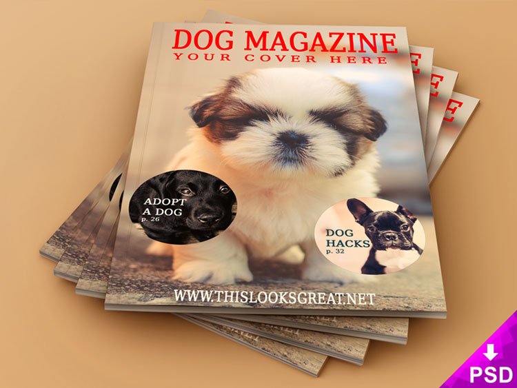 Pet Magazine Mockup