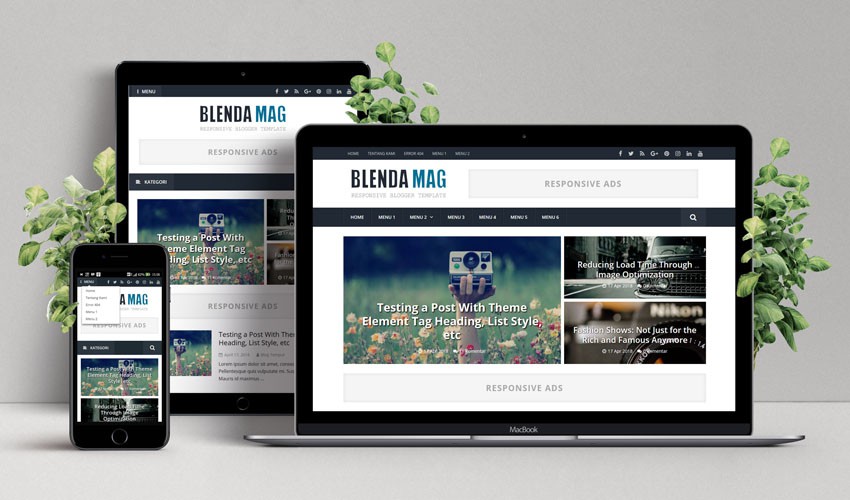 Blenda Mag, Template Premium Pertama dari Levatra Blog