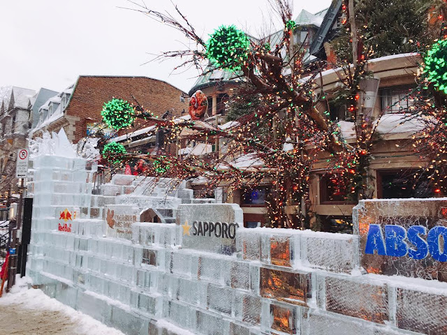 ice bar on the Grande Allée in Québec City, Canada