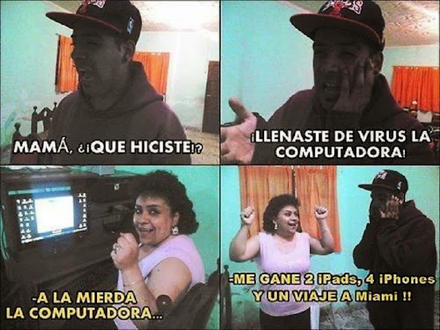 No dejes a tu mamá en la computadora