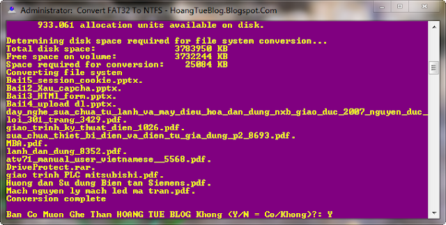 1 Click Convert FAT32 Sang NTFS Không Mất Dữ Liệu