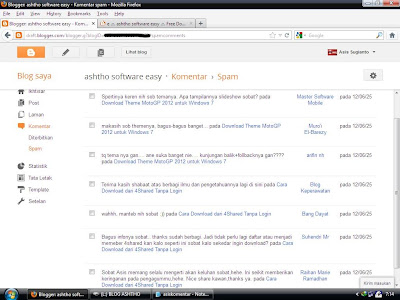 Komentar Masuk Filter SPAM Blogger