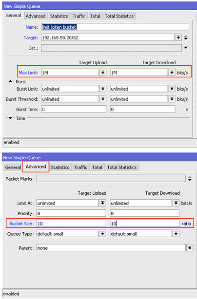 Dunia JaringanIndo - Token Bucket Mikrotik 