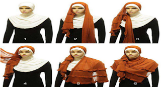 cara memakai hijab pashmina terbaru 2