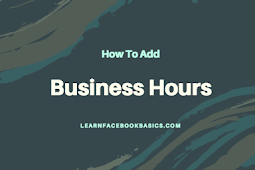 How do I add business hours to my Page on Facebook?