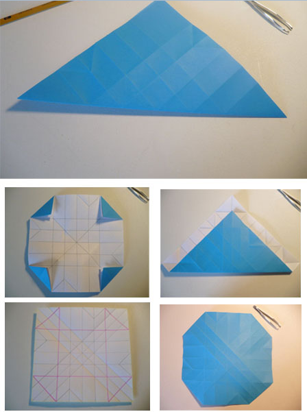 Cara Membuat Origami  Bunga  Mawar  Biru Tutorial Kerajinan  