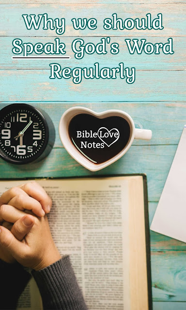 This 1-minute devotion explores what Scripture says about the benefits of speaking God's Words aloud throughout our day.