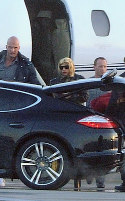 Lady Gaga arriving in Poland