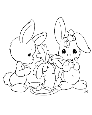 Precious Moments for Love Coloring Pages