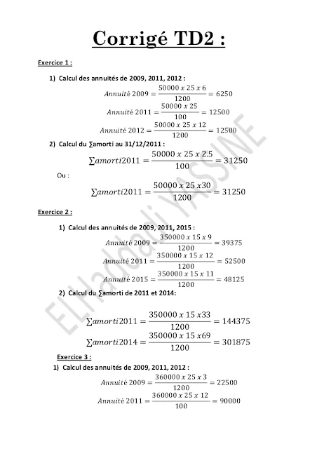 corrigés td 2 
