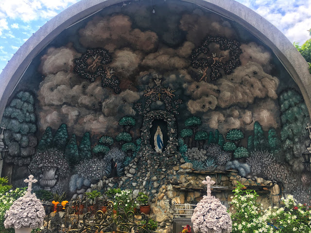 a grotto at Immaculate Conception Church, Bangkok, Thailand