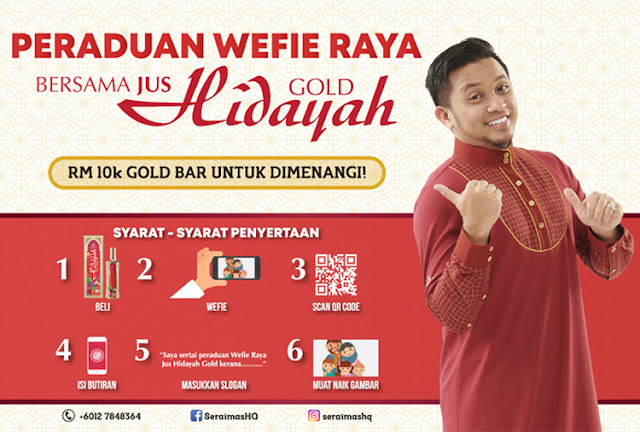 Peraduan Wefie Raya Bersama Jus Hidayah Gold