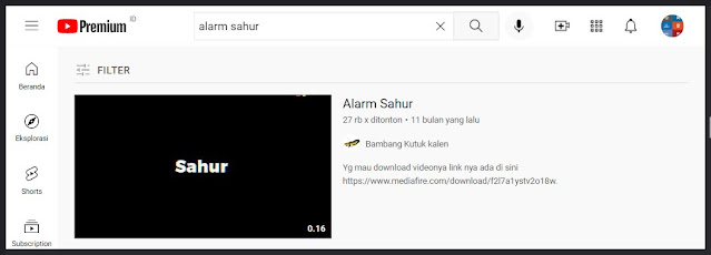kumpulan nada alarm sahur mp3 di youtube