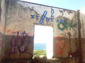 Stone @rt, Stone Art, Joshua Harman, Street Art, Graffiti, Art Installations,  Wheat Pastes, Beach Bums, Durban