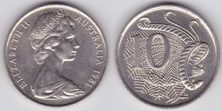 Australia 10 Cents (1966-1984) 2nd Head @ 16