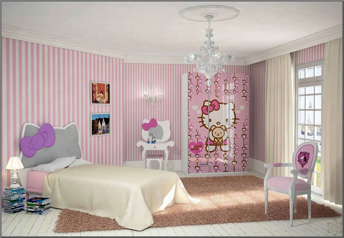  Desain  Kamar  Tidur  Hello  Kitty  Terbaru IDAMAN