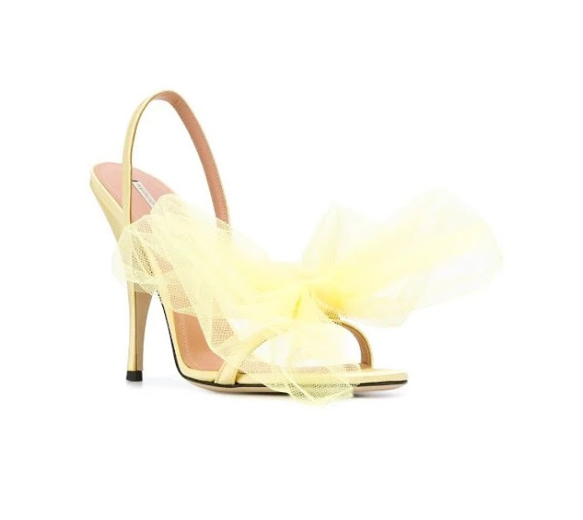 Marco De Vincenzo Tulle Bow Sandals