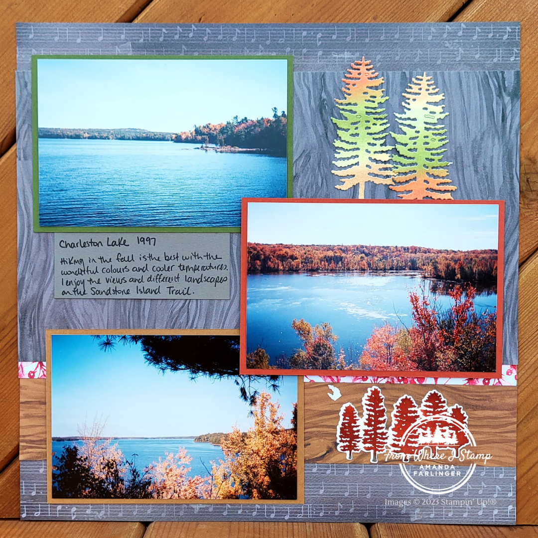 Autumn Scrapbook Layout using Joy of Christmas DSP