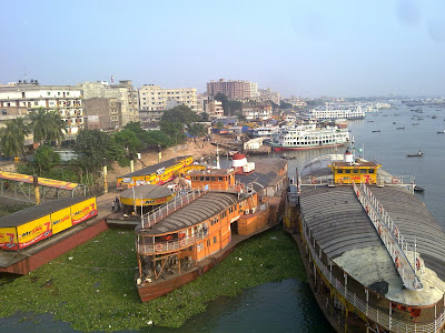 Rocket Steamer Port in Dhaka