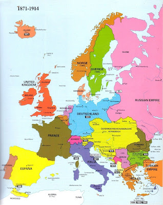 Carte de l'Europe Departement
