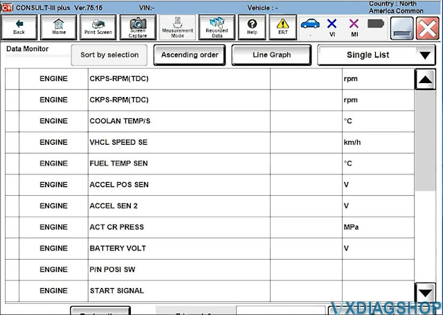 VXDIAG VCX SE Tested with Nissan Consult+ 9