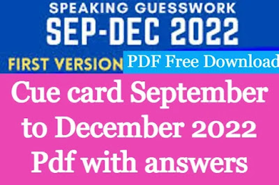 Makkar Cue card September to December 2022 Pdf with answers First Version