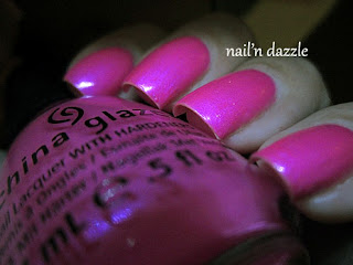 China glaze, hang ten, pink, neon, polish, bright, 10, 2012