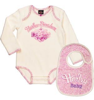 http://www.adventureharley.com/harley-davidson-infant-girls-creeper-and-bib-set-3013549