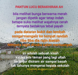 pantun lucu berakhiran kata ah