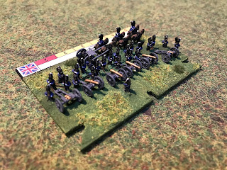 A Royal Horse Artillery battery in 6mm