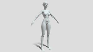 Female Body model 3D | Full Body Female 3D model free | Female body model 3d free download