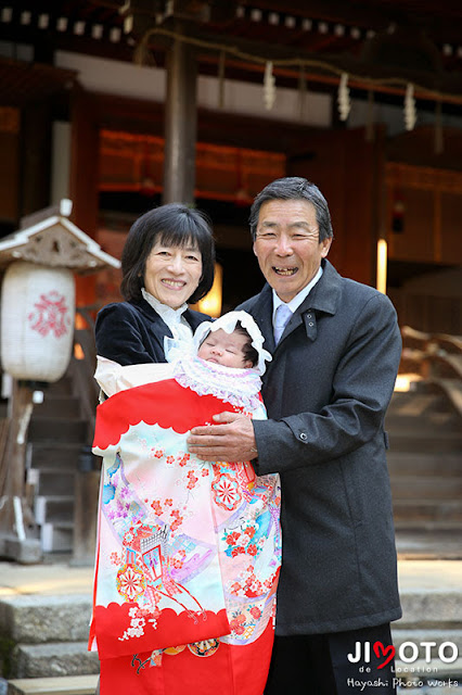 宇治上神社でお宮参り出張撮影