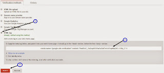 Instal Kode Meta Tag Webmaster Tools