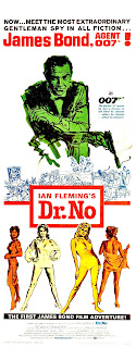 DR. NO. Insert: 36 x 91 cms. Estados Unidos. Diseño: David Chasman, Mitchell Hooks. AGENTE 007 CONTRA EL DOCTOR NO. Doctor No. 1962. Reino Unido. Dirección: Terence Young. Reparto: Sean Connery, Ursula Andress, Jack Lord, Joseph Wiseman, Anthony Dawson, Zena Marshall, John Kitzmiller, Bernard Lee, Eunice Gayson, Lois Maxwell, Peter Burton.