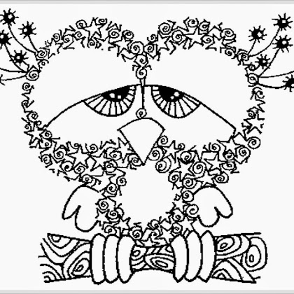 Best HD Chevron Owl Coloring Pages Free