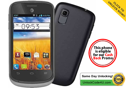 Factory Unlock Code for ZTE Avail 2