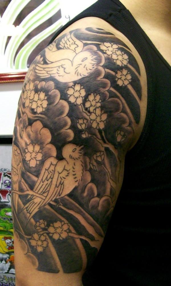Japanese Arm Tattoo.