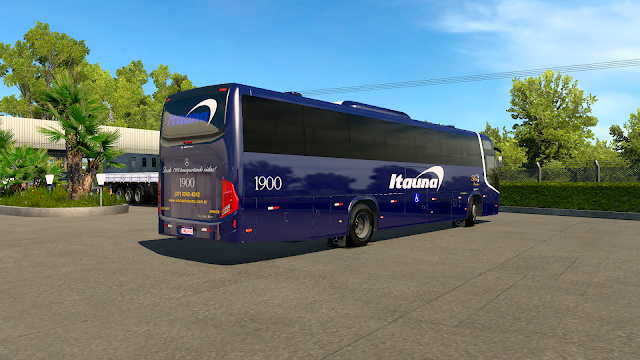 SKINS ETS2 NOTRECHO ITAUNA EL BUSS 320 MB SATTER MODS