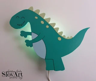 Dečija zidna lampa dinosaurus