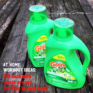 Make your own hand weights during Covid and use At Home workouts to stay healthy