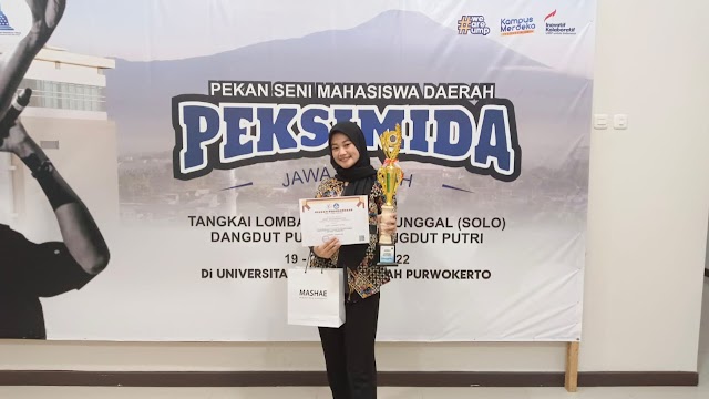 Selamat!  Mahasiswa UPB Raih Juara 3 Lomba Menyanyi Diajang PEKSIMIDA Jateng