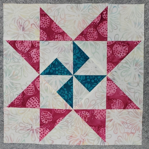 Pinwheel Star Quilt Block Designed by JoLynn Aquino for MyQuiltBlocks