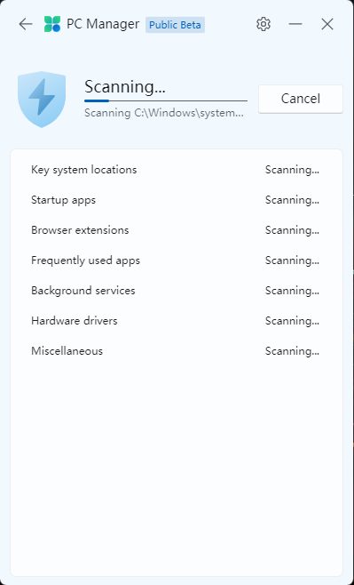 Microsoft PC Manager 2.3 is a 1-click optimizer for Windows 11/10